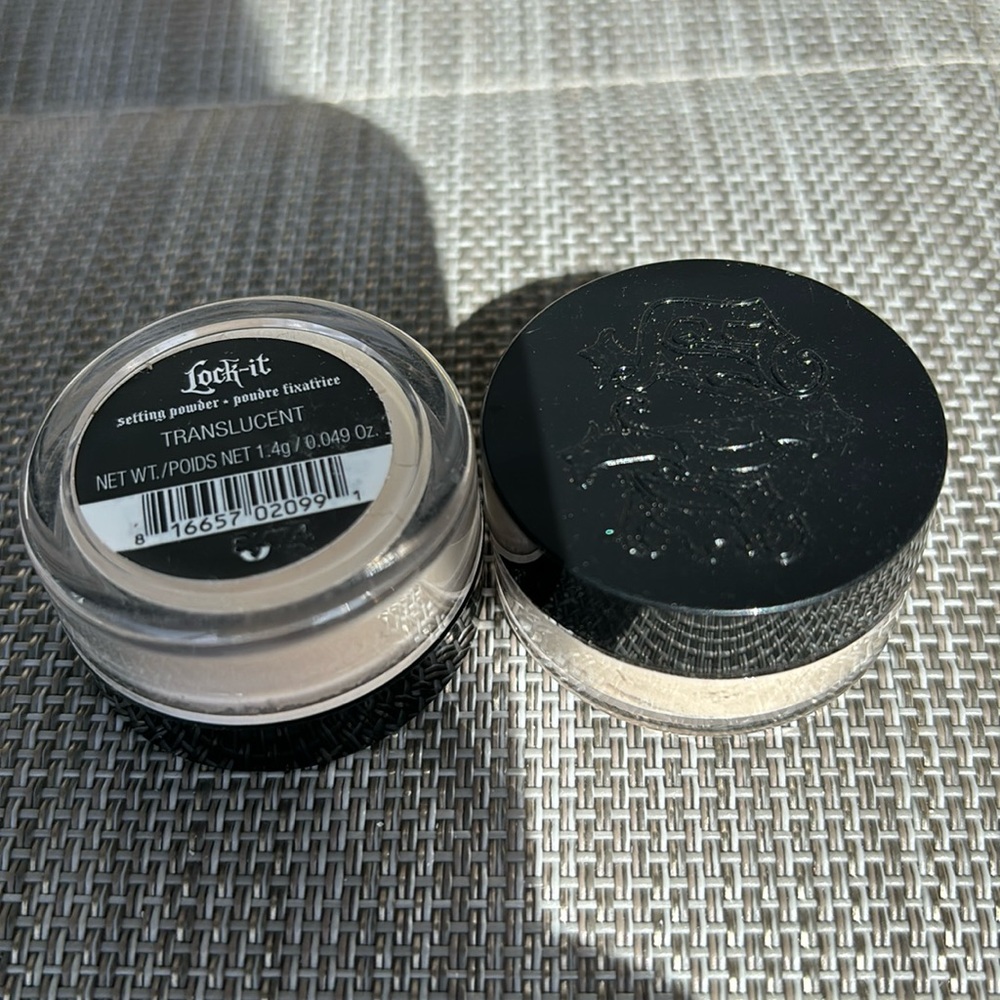 3-pc KAT VON D~Lock-it~Translucent Setting Powder 0.049 oz 1.4g SEALED - Picture 2 of 3